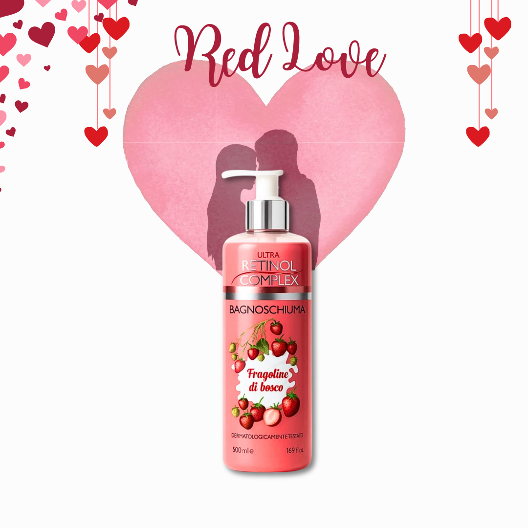 IF BOX "RED LOVE" PROFUMO - BAGNOSCHIUMA - ACQUA CORPO - SPRAY AMBIENTE - CREMA CORPO PROFUMATA 2 IN 1