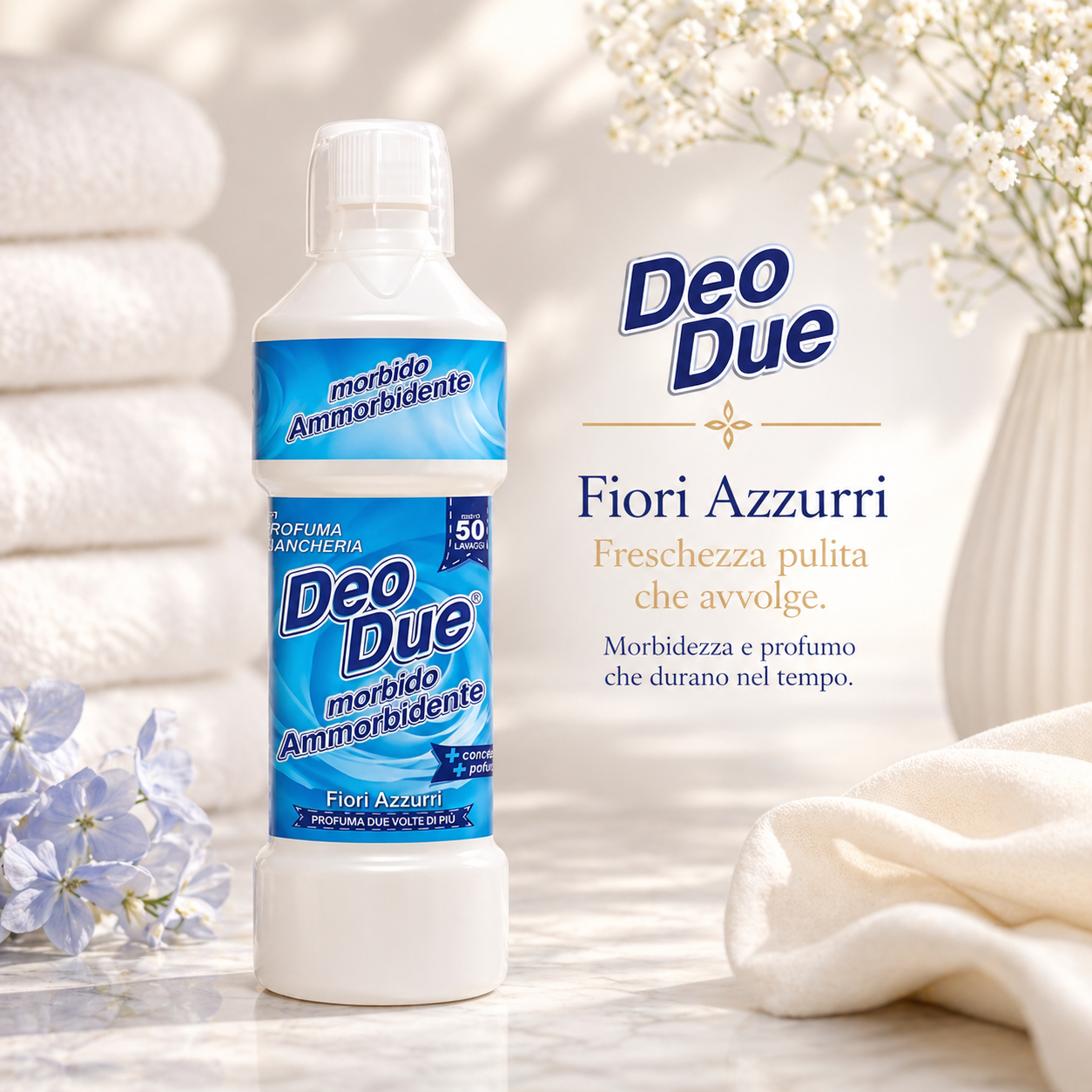 DEO DUE® AMMORBIDENTE PREMIUM "6 ESSENZE" 1 LT 50 LAVAGGI