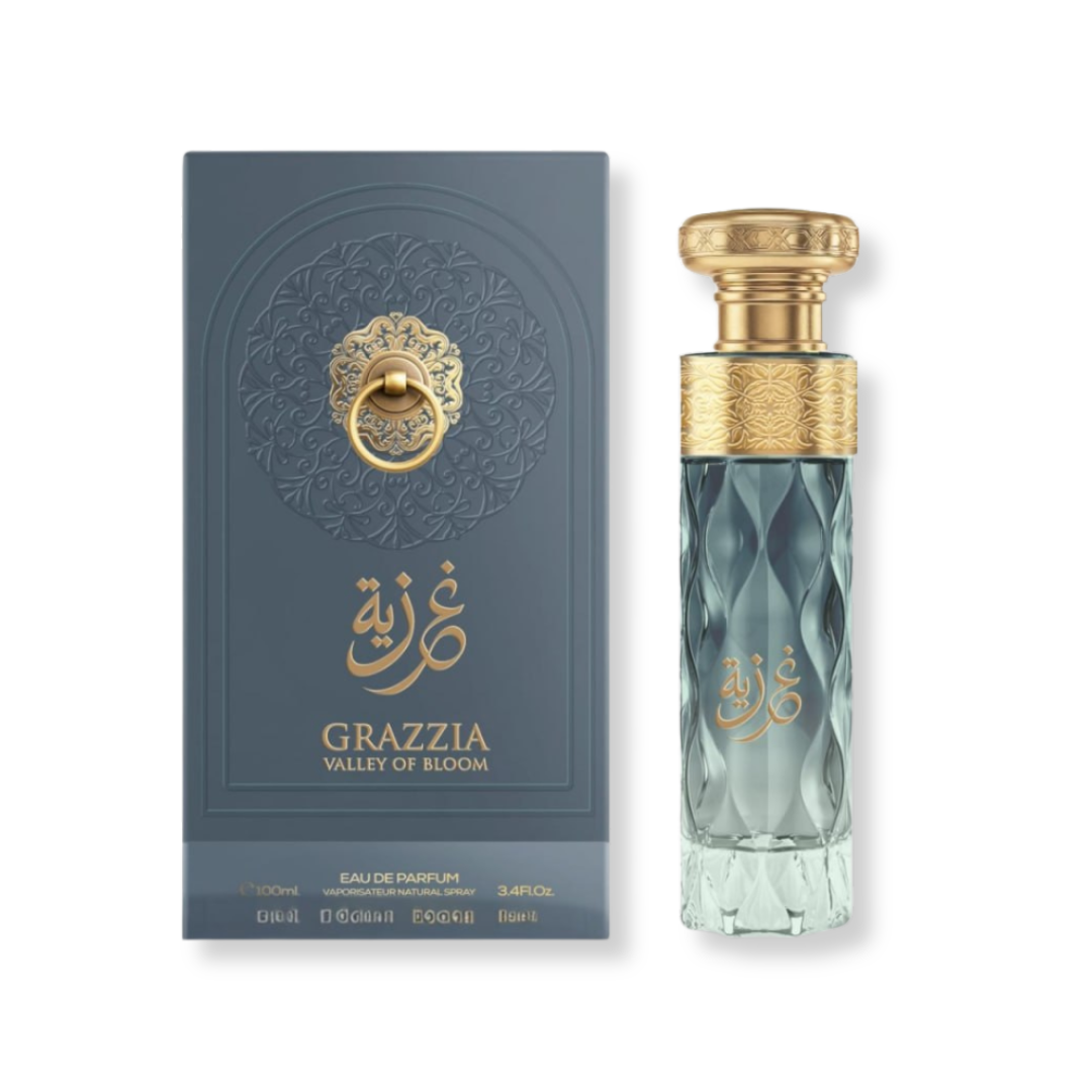 AFAQ® "GRAZZIA VALLEY OF BLOOM" PROFUMO UNISEX ARABO 100ML