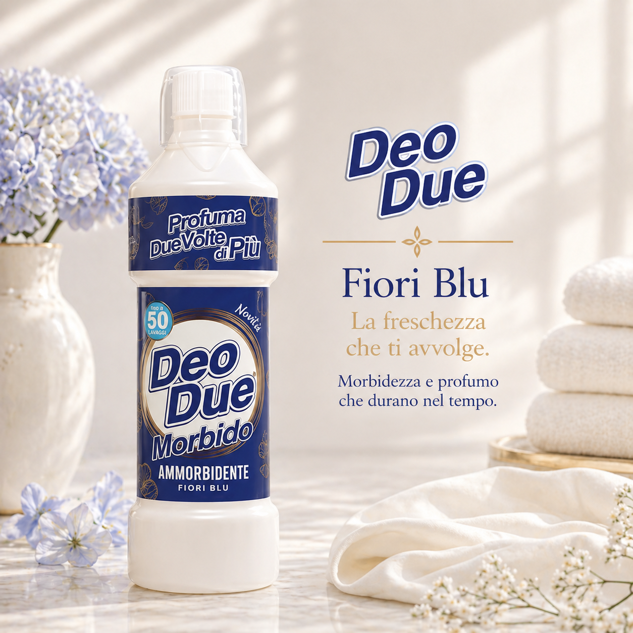 DEO DUE® AMMORBIDENTE PREMIUM "6 ESSENZE" 1 LT 50 LAVAGGI