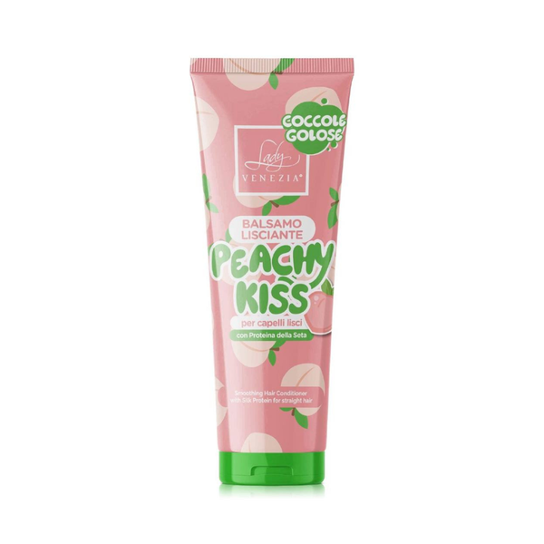 LADY VENEZIA® BALSAMO LISCIANTE PEACHY KISS PER CAPELLI LISCI CON PROTEINE DELLA SETA 250ML