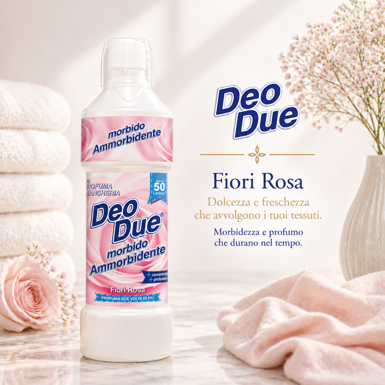 DEO DUE® AMMORBIDENTE PREMIUM "6 ESSENZE" 1 LT 50 LAVAGGI