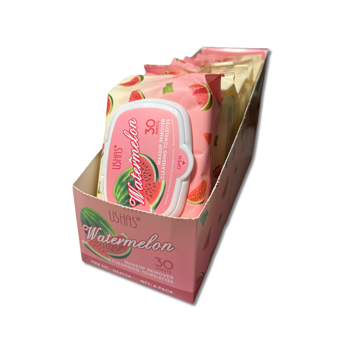 USHAS® SALVIETTE STRUCCANTI WATERMELON 30PZ