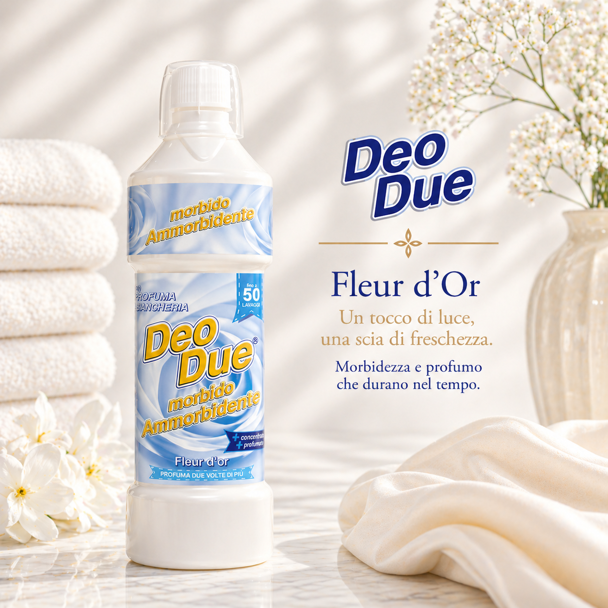DEO DUE® AMMORBIDENTE PREMIUM "6 ESSENZE" 1 LT 50 LAVAGGI