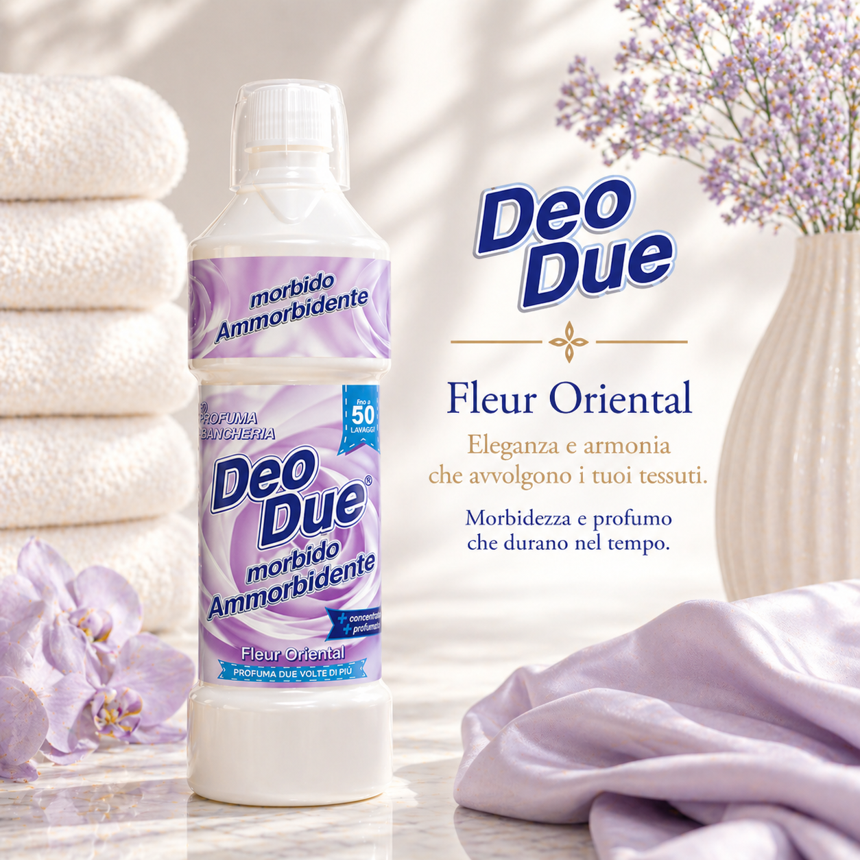 DEO DUE® AMMORBIDENTE PREMIUM "6 ESSENZE" 1 LT 50 LAVAGGI