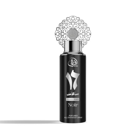AFAQ® "SIXTEEN HOURS NOIR" DEODORANTE BODY UOMO ARABO 200ML