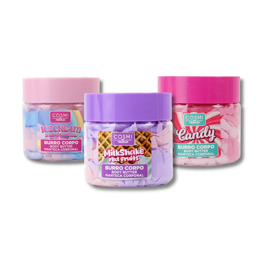 COSMI PREMIUM® BURRO CORPO PROFUMATO 100ML "3 FRAGRANZE"