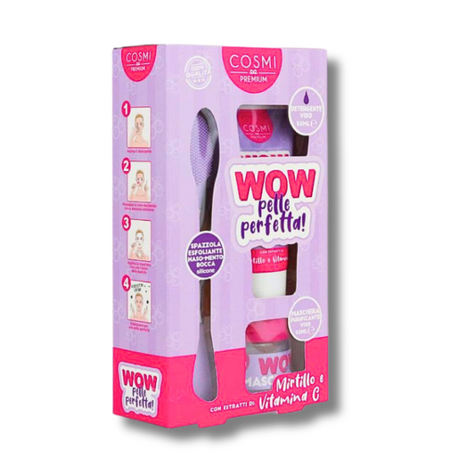 COSMI PREMIUM® WOW PELLE PERFETTA KIT VISO "MIRTILLO & VITAMINA C"