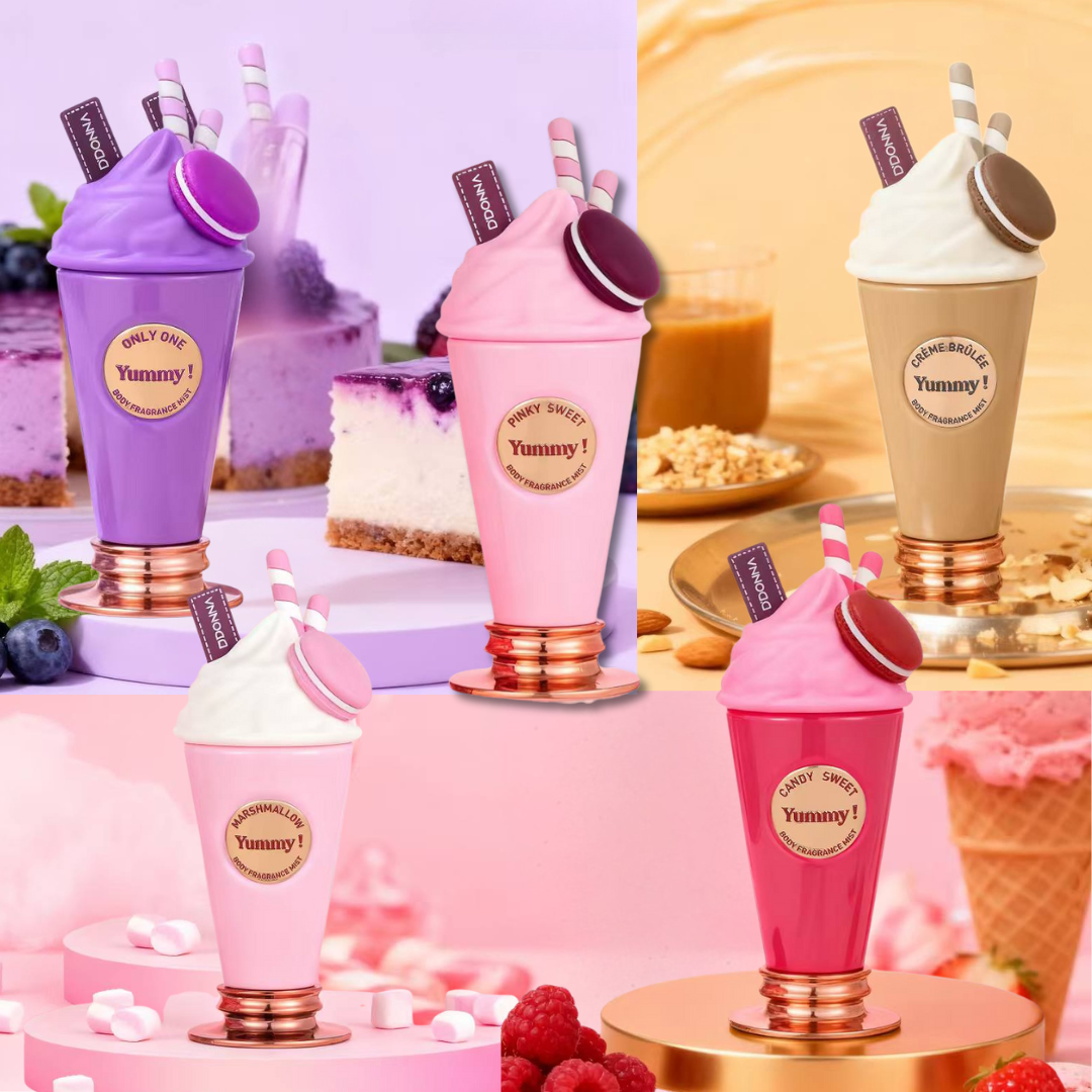 DDONNA® PROFUMI "YUMMY" - SERIE 5 PROFUMI CORPO 200ML | DOLCI E FRUTTATI