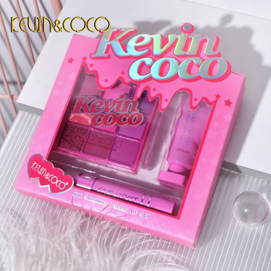 KEVIN&COCO® KIT MAKEUP "LITE PINK" 9 COLORI