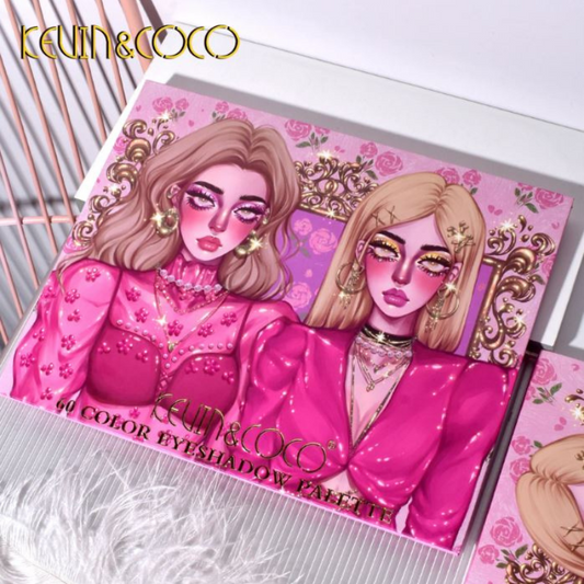 KEVIN&COCO® PALETTE "ROSE SISTER" OMBRETTI 60 COLORI