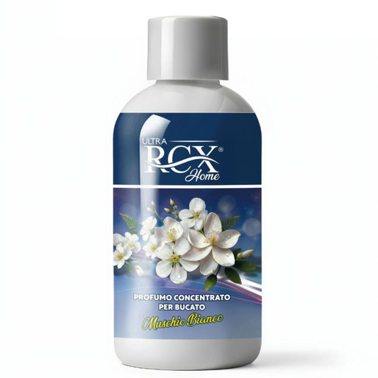 RCX HOME® PROFUMO LAVATRICE CONCENTRATO PER BUCATO "MUSCHIO BIANCO" 200ML
