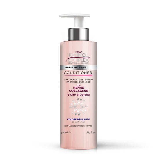 RETINOL COMPLEX® CONDITIONER PROTEZIONE COLORE HENNE' - COLLAGENE - OLIO DI JOJOBA 500ML