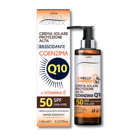 RETINOL COMPLEX® CREMA SOLARE SPF50 "COENZIMA Q10 + VITAMINA E" 150ML