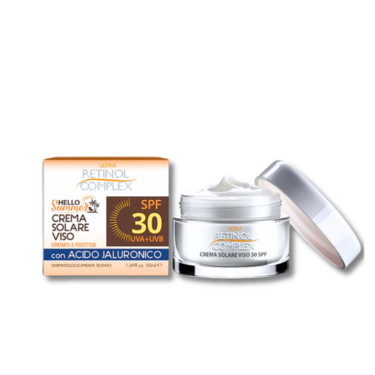 RETINOL COMPLEX® CREMA SOLARE VISO SPF30 "+ ACIDO JALURONICO" 50ML