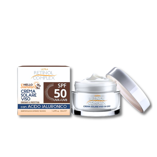 RETINOL COMPLEX® CREMA SOLARE VISO SPF50 "+ ACIDO JALURONICO" 50ML