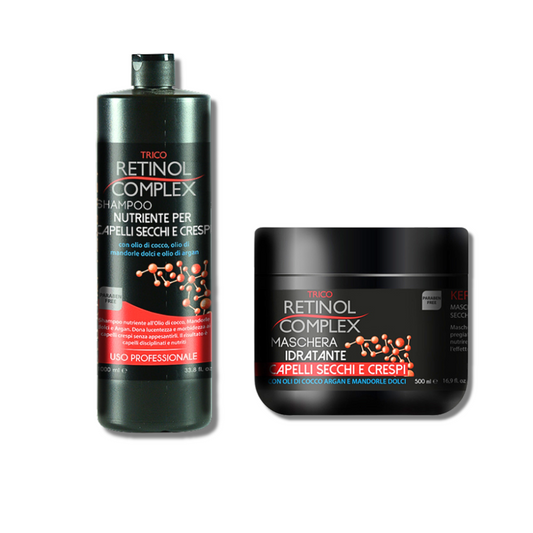 RETINOL COMPLEX® SHAMPOO E MASCHERA "CAPELLI SECCHI E CRESPI"