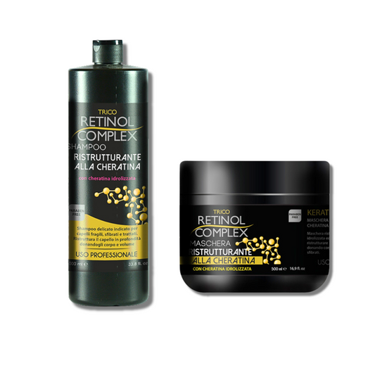 RETINOL COMPLEX® SHAMPOO E MASCHERA "CHERATINA"
