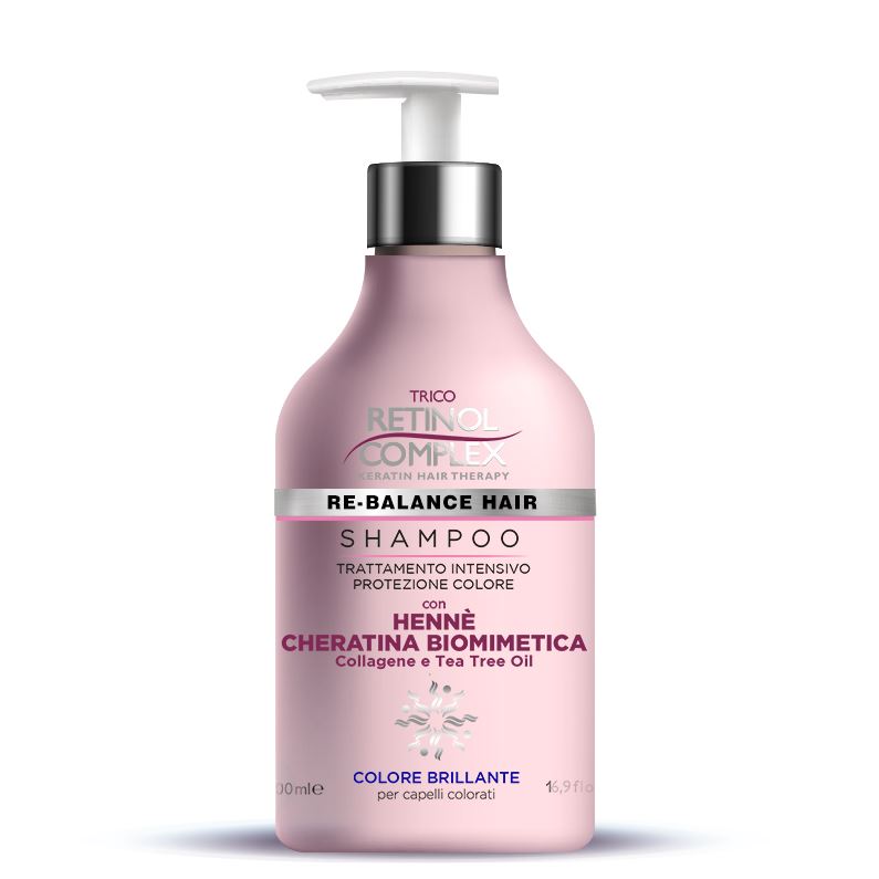 RETINOL COMPLEX® SHAMPOO PROTEZIONE COLORE CON HENNE' E CHERATINA 500ML