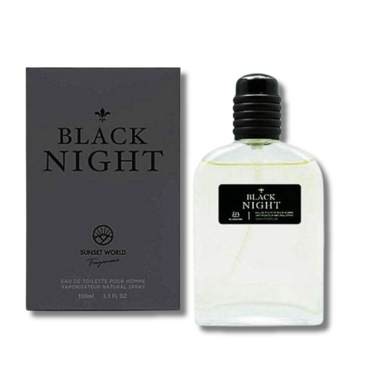 SUNSET WORLD® "BLACK NIGHT" PROFUMO UOMO 100ML
