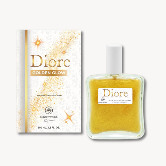 SUNSET WORLD® "DIORE" GLITTERATO GOLD PROFUMO DONNA 100ML