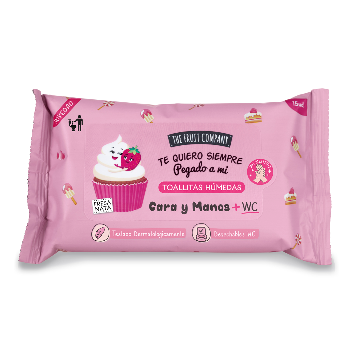 THE FRUIT COMPANY® Salviette Umidificate TFC "Crema di Fragole"