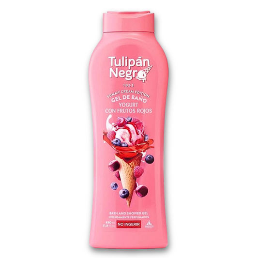 TULIPAN NEGRO® BAGNOSCHIUMA 650ML "YOGURT CON FRUTOS ROJOS"