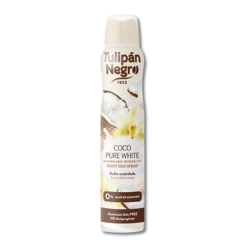TULIPAN NEGRO® DEODORANTE SPRAY 200ML "COCO PURE WHITE"