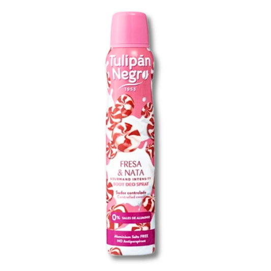 TULIPAN NEGRO® DEODORANTE SPRAY 200ML "FRESA E NATA"