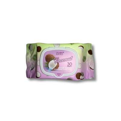 USHAS® SALVIETTE STRUCCANTI COCCO 30PZ
